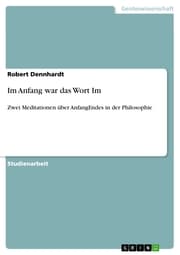 Cover von Im Anfang war das Wort Im