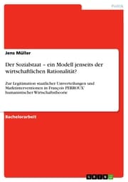 Cover von Der Sozialstaat - ein Modell jenseits der wirtschaftlichen Rationalität?