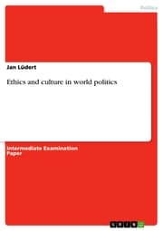 Cover von Ethics and culture in world politics