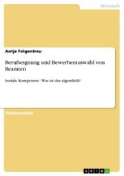Cover von Berufseignung und Bewerberauswahl von Beamten