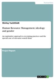 Cover von Human Resource Management, ideology and gender
