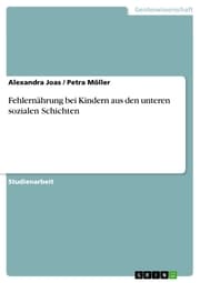 Cover von Fehlernährung bei Kindern aus den unteren sozialen Schichten
