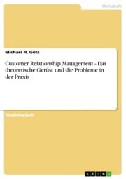 Cover von Customer Relationship Management - Das theoretische Gerüst und die Probleme in der Praxis