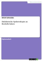 Cover von Dielektrische Spektroskopie an Rochelle-Salzen