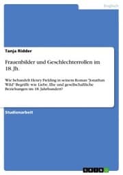 Cover von Frauenbilder und Geschlechterrollen im 18. Jh.