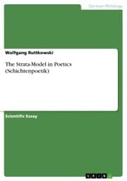 Cover von The Strata-Model in Poetics (Schichtenpoetik)