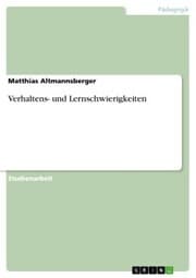 Cover von Verhaltens- und Lernschwierigkeiten