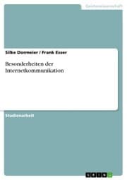 Cover von Besonderheiten der Internetkommunikation
