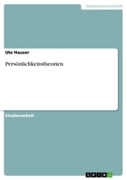 Cover von Persönlichkeitstheorien