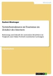 Cover von Vertriebsstrukturen im Tourismus im Zeitalter des Internets
