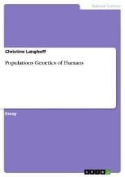 Cover von Populations Genetics of Humans