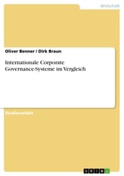 Cover von Internationale Corporate Governance-Systeme im Vergleich