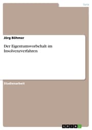 Cover von Der Eigentumsvorbehalt im Insolvenzverfahren