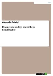 Cover von Patente und andere gewerbliche Schutzrechte