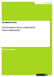 Cover von Les domaines de la cooperation franco-allemande