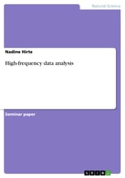 Cover von High-frequency data analysis