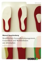Cover von Betriebliches Gesundheitsmanagement: Gesundheit und Wohlbefinden am Arbeitsplatz