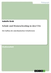 Cover von Schule und Homeschooling in den USA