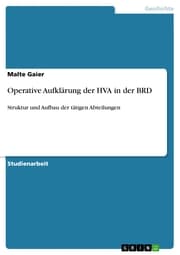 Cover von Operative Aufklärung der HVA in der BRD