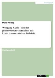 Cover von Wolfgang Klafki - Von der geisteswissenschaftlichen zur kritisch-konstruktiven Didaktik
