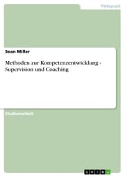 Cover von Methoden zur Kompetenzentwicklung - Supervision und Coaching