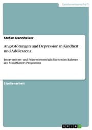 Cover von Angststörungen und Depression in Kindheit und Adoleszenz