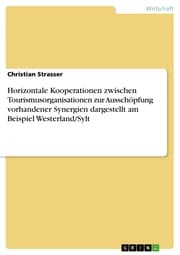 Cover von Horizontale Kooperationen zwischen Tourismusorganisationen zur Ausschöpfung vorhandener Synergien dargestellt am Beispiel Westerland/Sylt