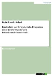 Cover von Englisch in der Grundschule. Evaluation eines Lehrwerks für den Fremdsprachenunterricht.