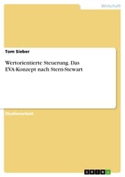 Cover von Wertorientierte Steuerung. Das EVA-Konzept nach Stern-Stewart