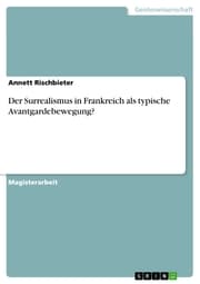 Cover von Der Surrealismus in Frankreich als typische Avantgardebewegung?