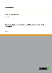 Cover von Übungsaufgaben Investition und Finanzierung II - mit Lösungen