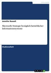 Cover von Microsofts Strategie bezüglich betrieblicher Informationssysteme