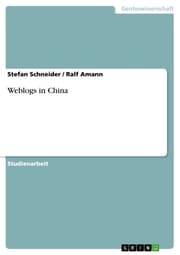 Cover von Weblogs in China