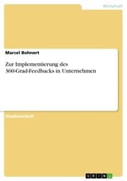 Cover von Zur Implementierung des 360-Grad-Feedbacks in Unternehmen