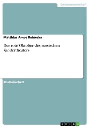 Cover von Der rote Oktober des russischen Kindertheaters
