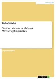 Cover von Standortplanung in globalen Wertschöpfungsketten