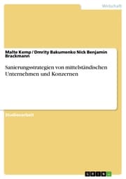 Cover von Sanierungsstrategien von mittelständischen Unternehmen und Konzernen