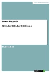 Cover von Streit, Konflikt, Konfliktlösung