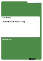 Cover von Günter Kunert - Verheißung