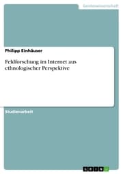 Cover von Feldforschung im Internet aus ethnologischer Perspektive