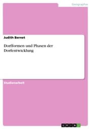 Cover von Dorfformen und Phasen der Dorfentwicklung