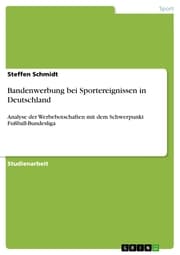 Cover von Bandenwerbung bei Sportereignissen in Deutschland