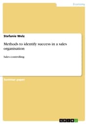 Cover von Methods to identify success in a sales organisation