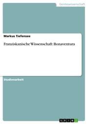 Cover von Franziskanische Wissenschaft: Bonaventura