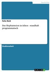 Cover von Das Hephaisteion in Athen