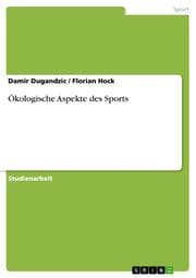 Cover von Ökologische Aspekte des Sports