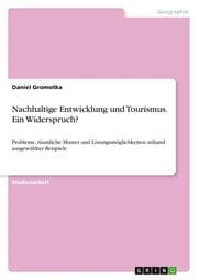 Cover von Nachhaltige Entwicklung und Tourismus.Ein Widerspruch?