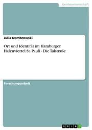 Cover von Ort und Identität im Hamburger Hafenviertel St. Pauli - Die Talstraße