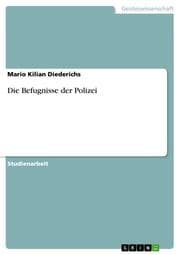 Cover von Die Befugnisse der Polizei