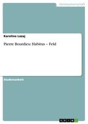 Cover von Pierre Bourdieu: Habitus - Feld